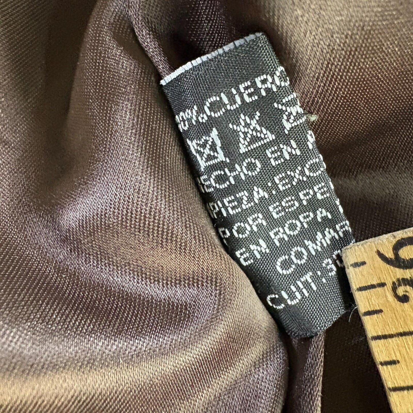 Vintage Leather Jacket Zip Up Minimalist Brown Mens 40 Fits Like X Classic