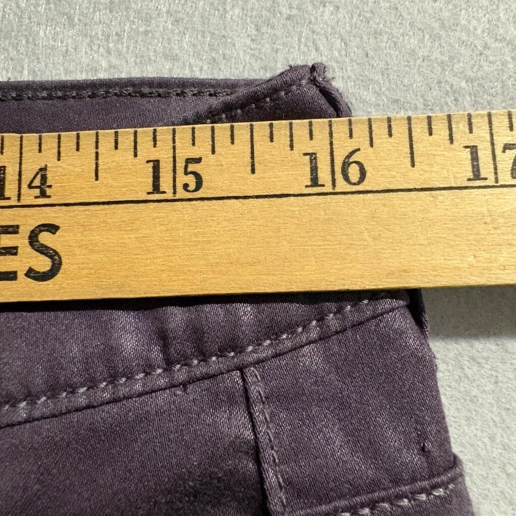 American Eagle Hi-Rise Jegging Jeans Womens 10 Purple Coated Waxed Stretch