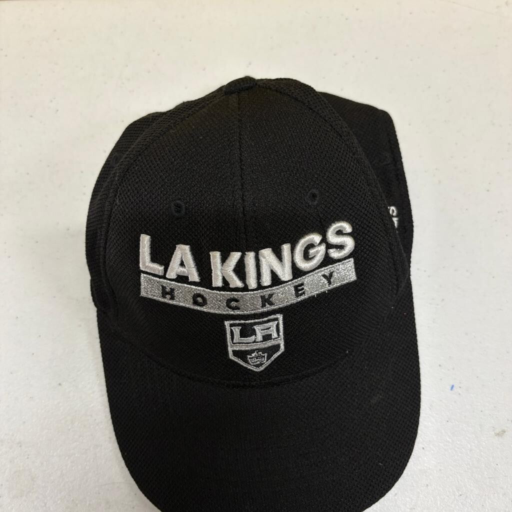 LA Kings Adidas Hockey Hat Mens Size S/M Black Stretch Fit NHL Cap