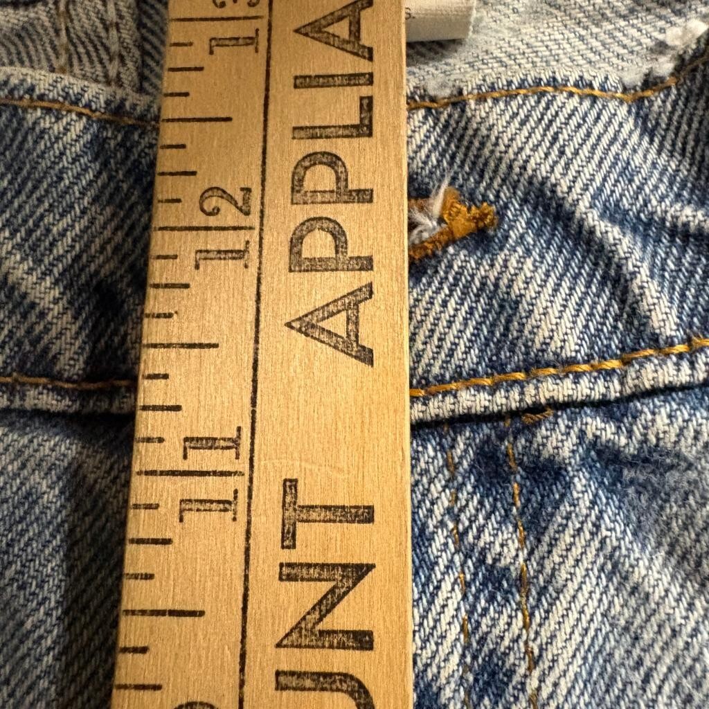 Vintage Levis 545 Orange Tab Jeans Mens 44x32 Made in USA Loose Fit Light Wash