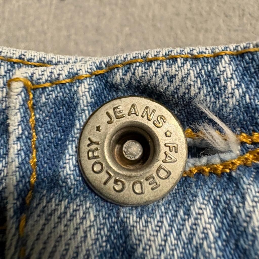 Vintage Faded Glory High Rise Mom Jeans Womens 8 Tall Light Wash 100% Cotton
