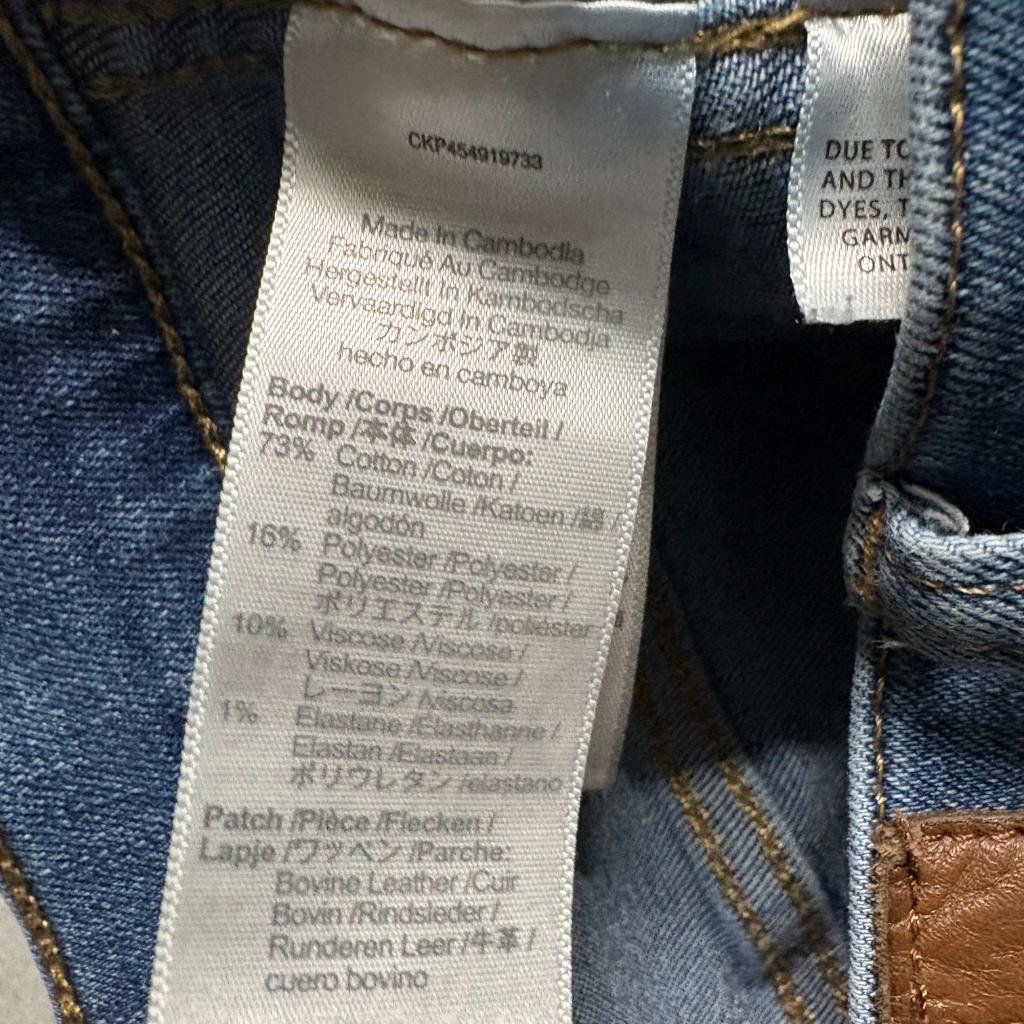 Madewell 10 High Rise Skinny Jeans Womens Size 29 Blue Denim Stretch