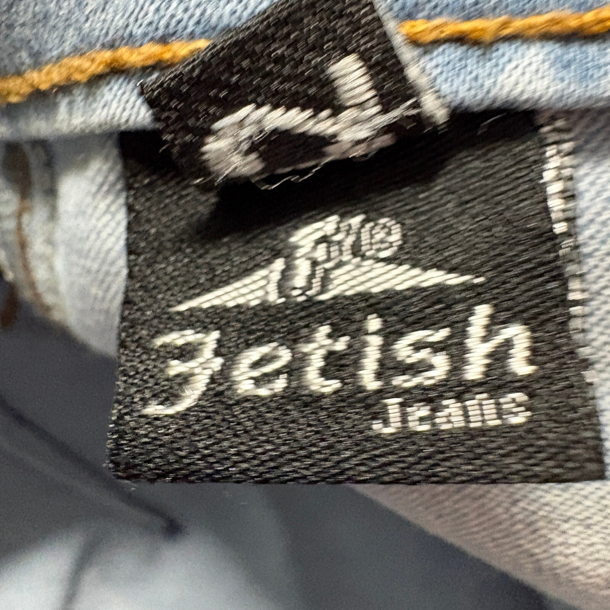 Fetish Jeans Womens Size 42 Light Wash Skinny Raw Frayed Hem Stretch Denim