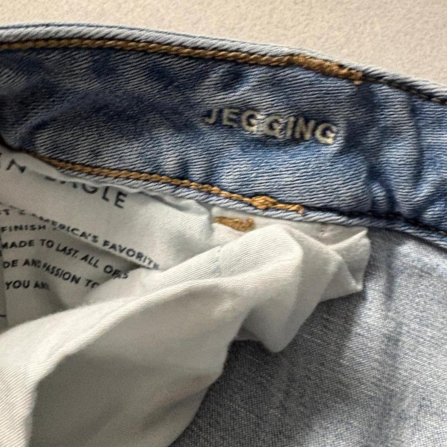 American Eagle Ne(x)t Level Stretch Jegging Jeans Womens 16 Regular Blue Denim
