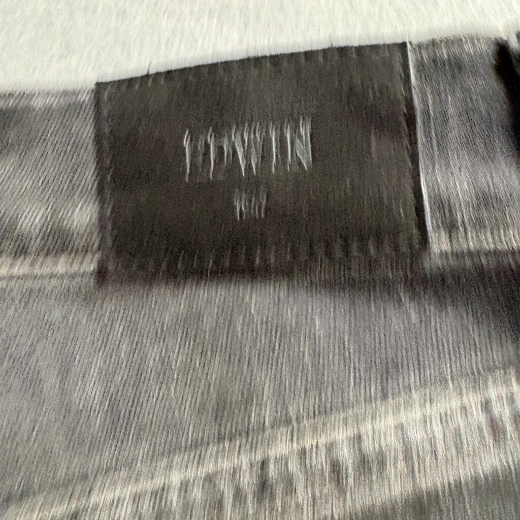 Edwin Pixie 9 Inch Mid Rise Skinny Jeans Womens Size 26 Gray Stretch Denim