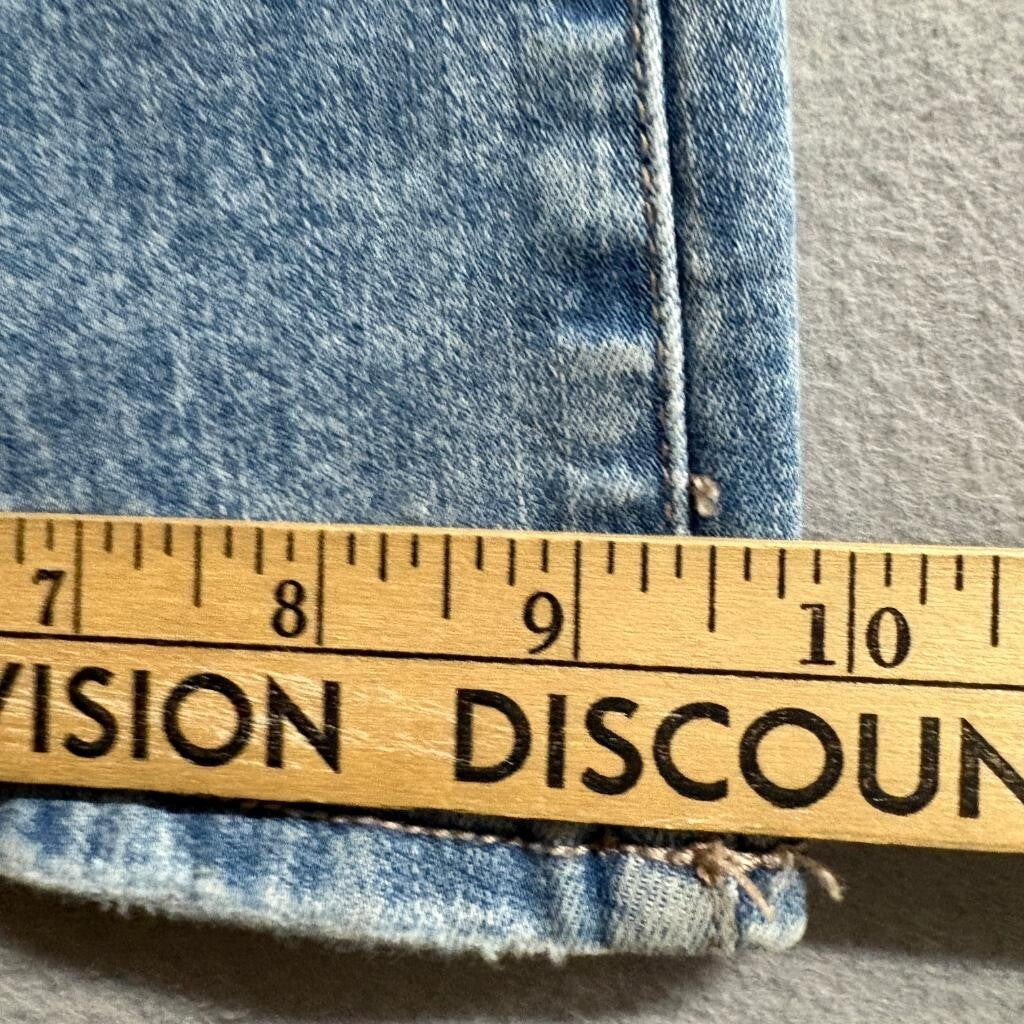American Eagle Super Hi-Rise Flare Jeans Womens 00 Next Level Stretch Distressed