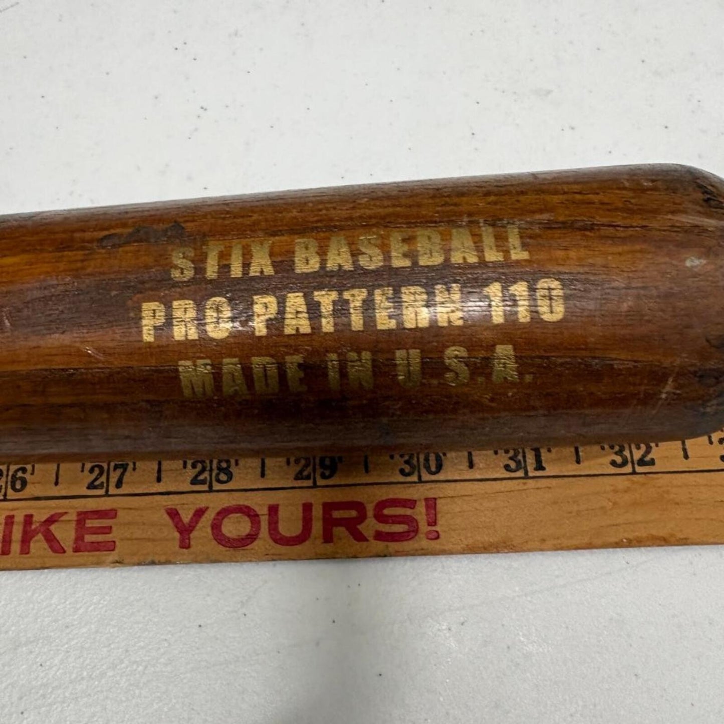 Easton Stix Wood Baseball Bat Pro Pattern 110 33 Inch Brown Made in USA