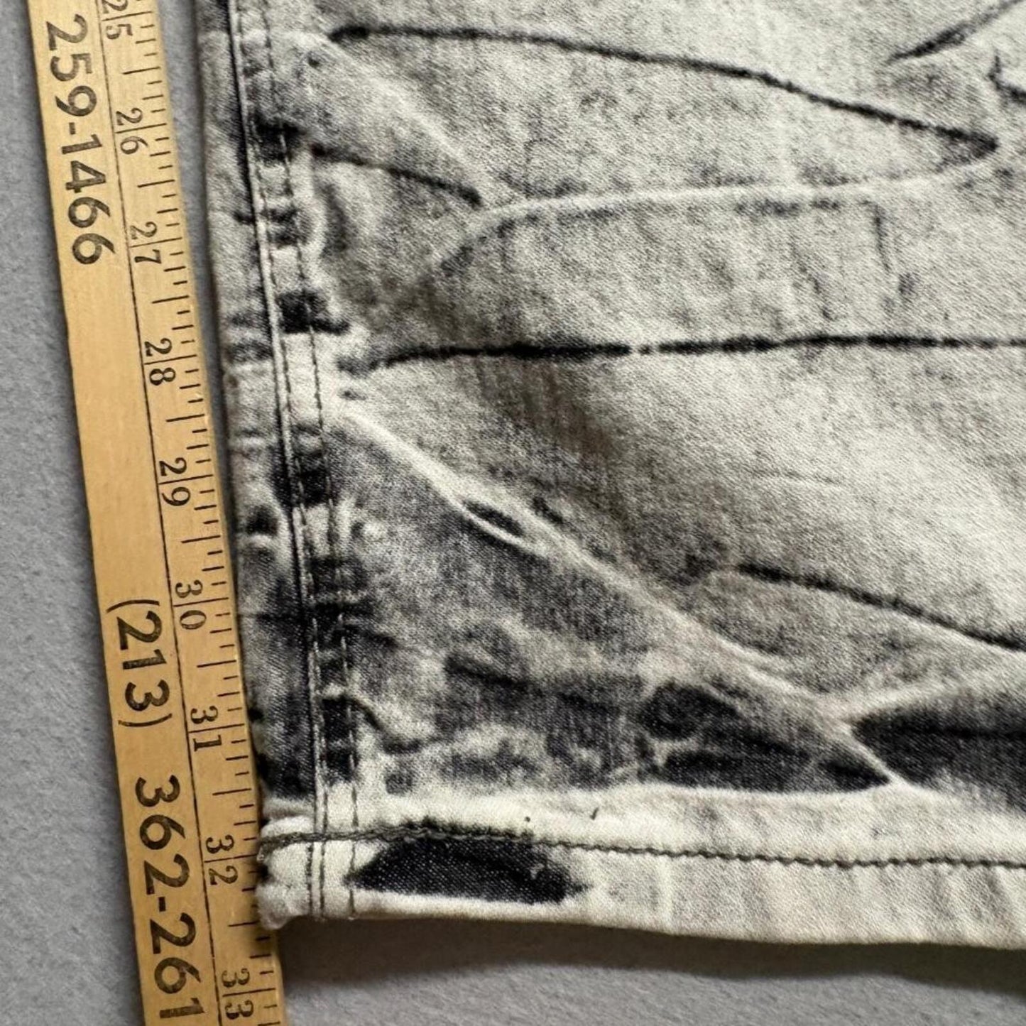 Southpole SP Essentials Mens Moto Jeans Size 48 Gray Acid Wash Stretch Denim