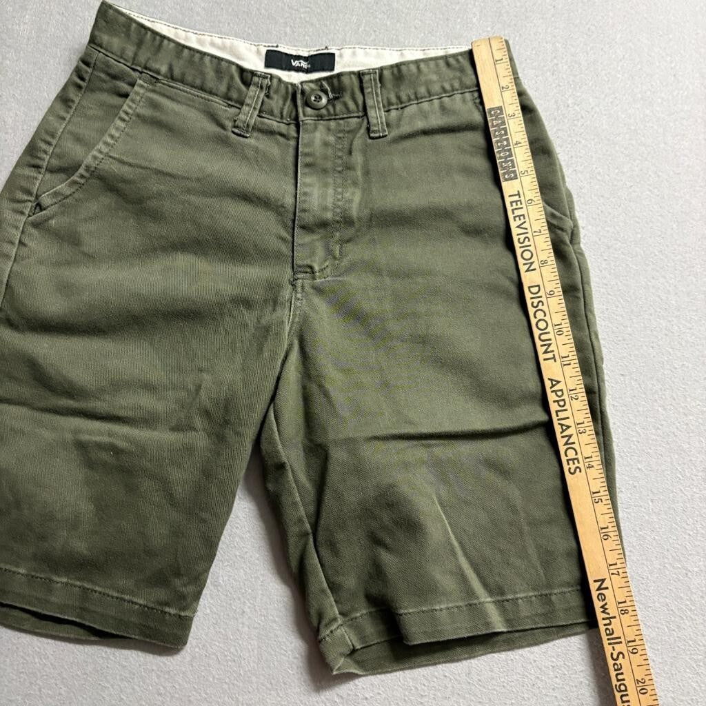 Vans Chino Shorts Mens 28 Green Cotton Blend Skateboarding Casual
