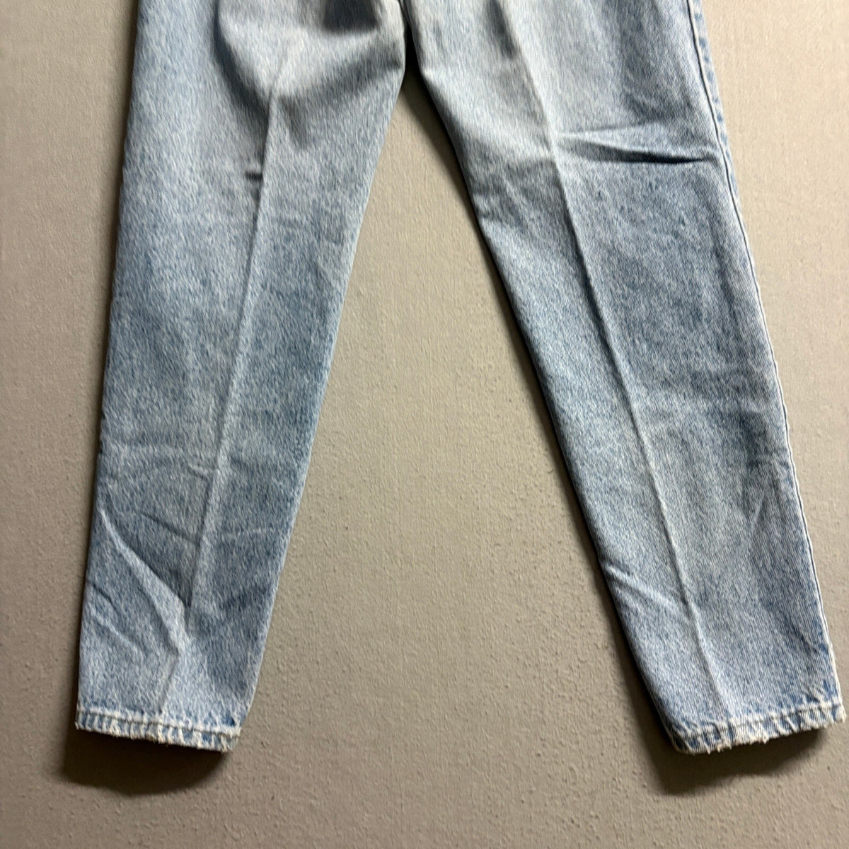 Vintage L.L. Bean Double Pleated Front Mom Jeans Light Wash Denim High Rise