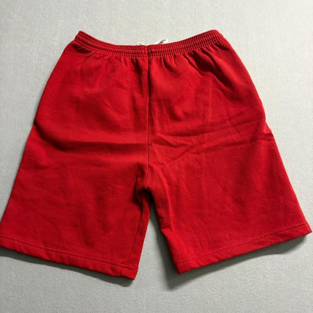Vintage JE Morgan Sweat Shorts Mens Large Red Fleece Drawstring Made in USA