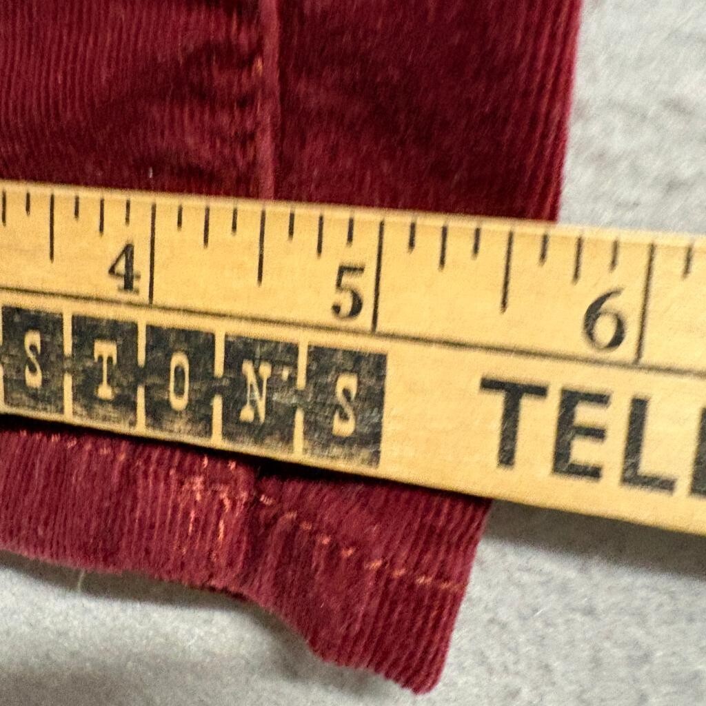 Buffalo David Bitton Supreme Mid Rise Skinny Corduroy Pants Womens 6/28 Red