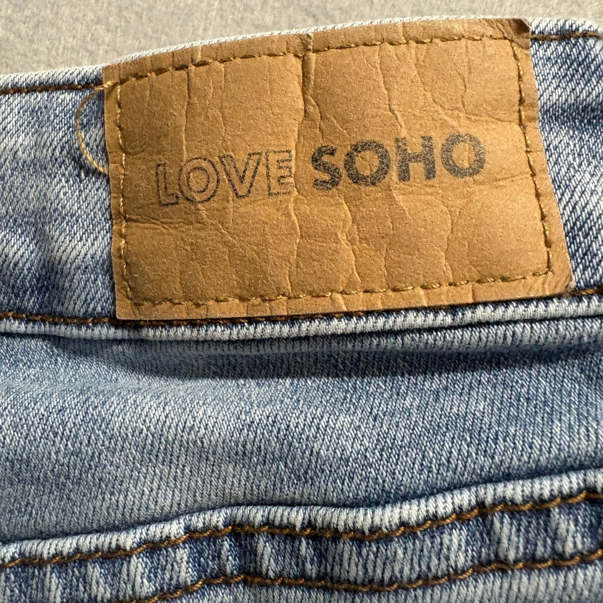 Love Soho Flare Jeans Womens Size 0 Blue Denim Stretch Light Wash Flared Leg
