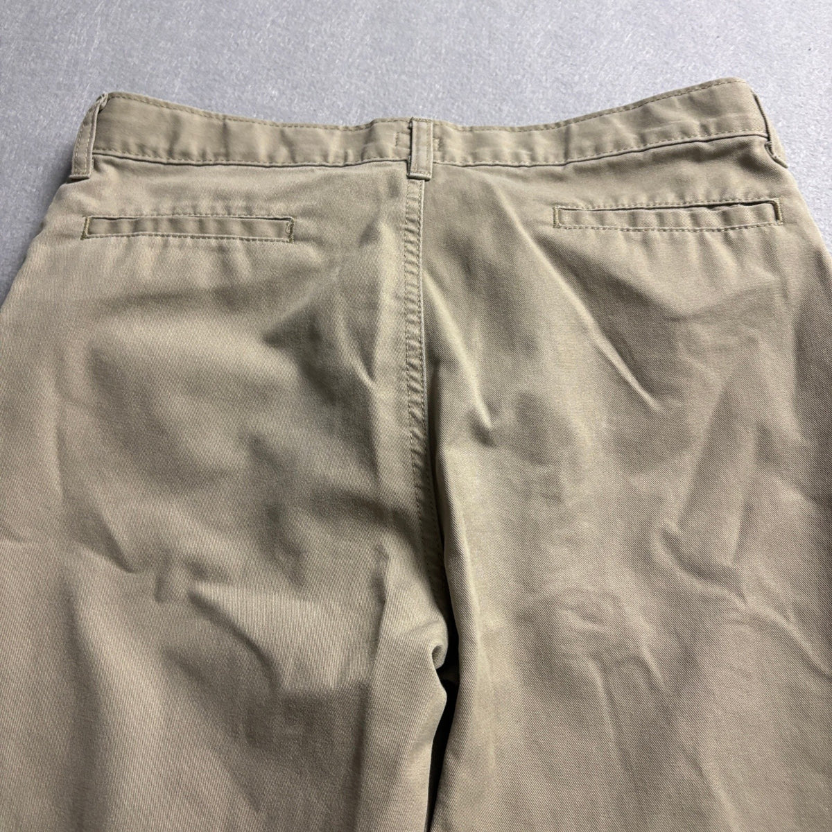 Dickies Mens Work Pants 30x28 Beige Khaki Flat Front Twill Chino Casual