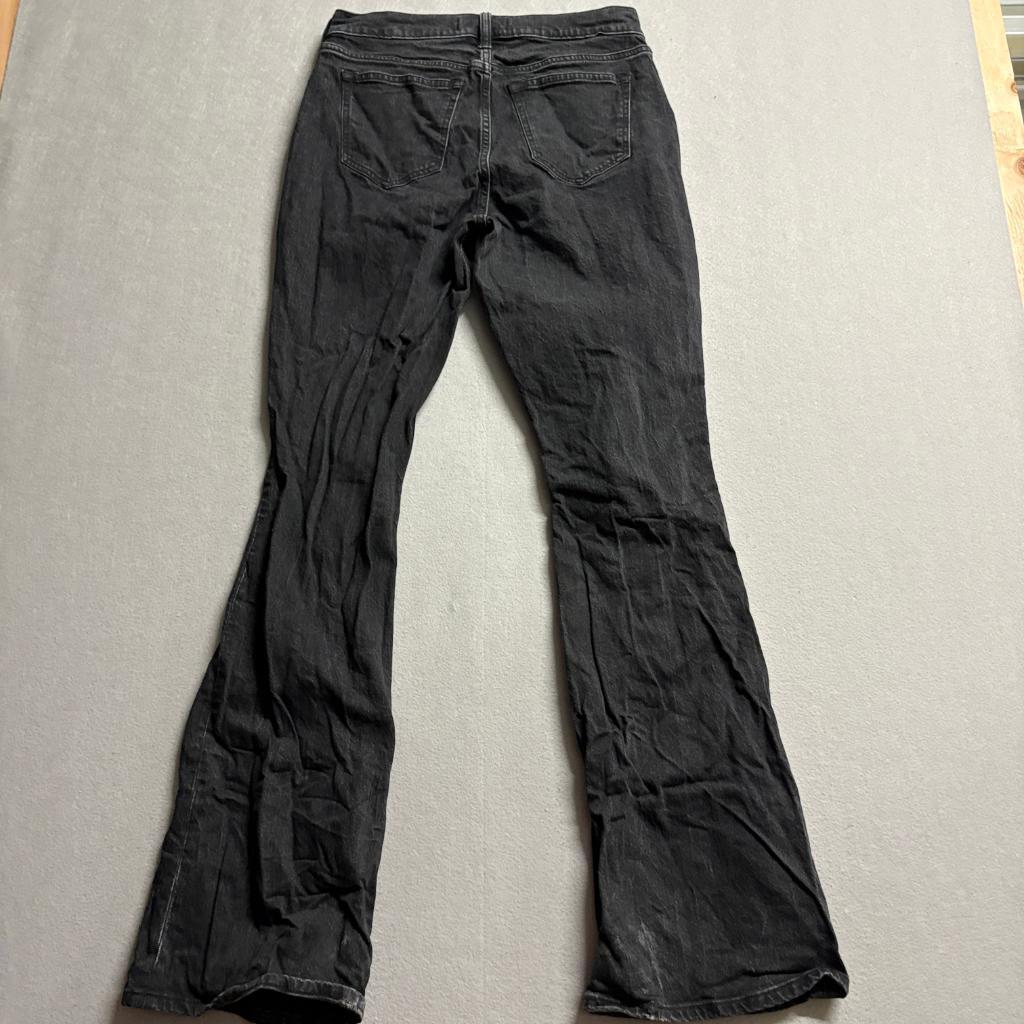 Abercrombie & Fitch Bootcut Jeans Womens 27 Mid Rise Black Denim Stretch