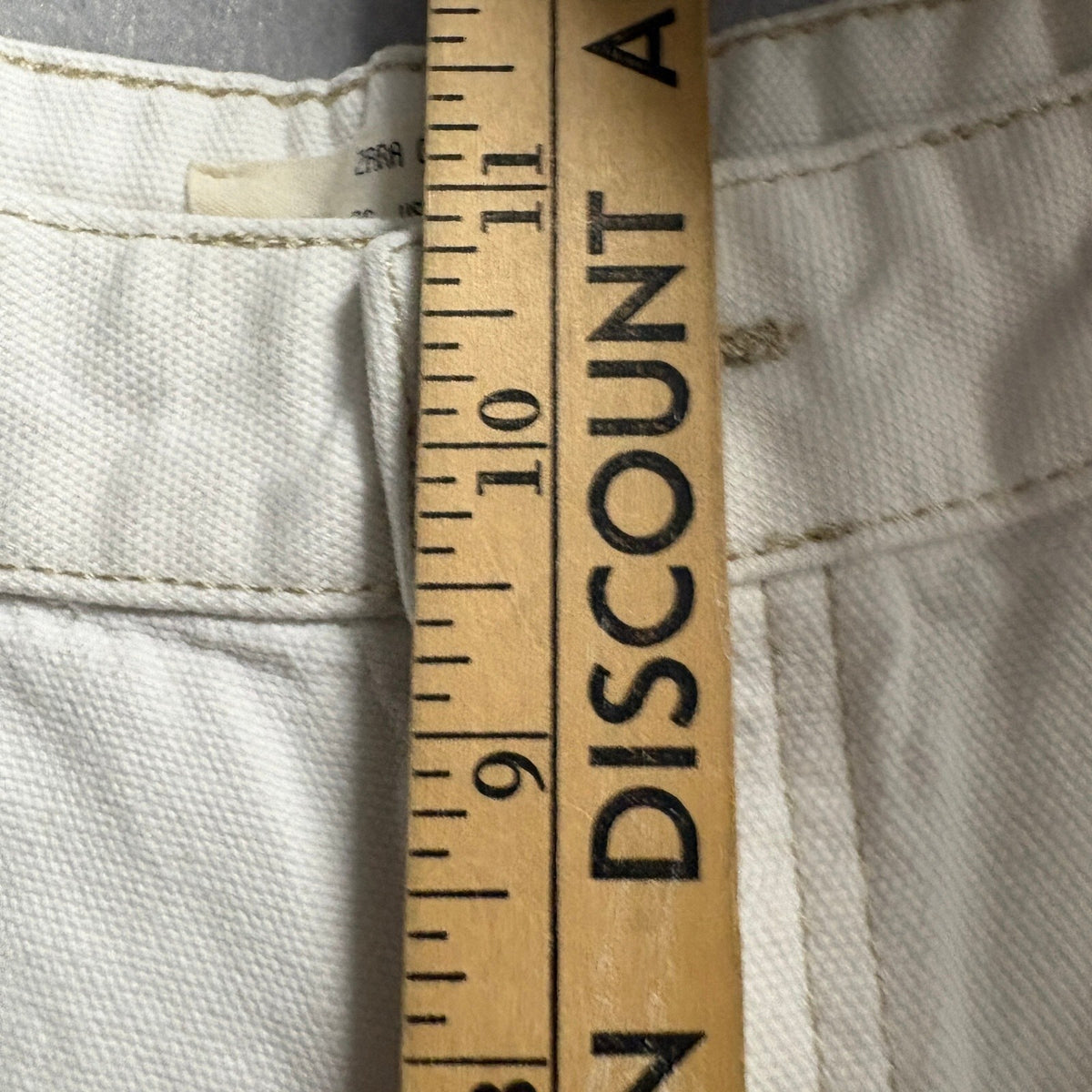 Zara Origins Carpenter Pants Womens 29 Off White Cotton Utility Workwear Canvas
