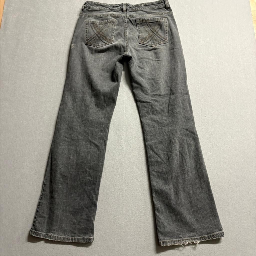 Jane Doe Jeans Womens 5 Gray Denim Low Rise Bootcut Stretch Pants
