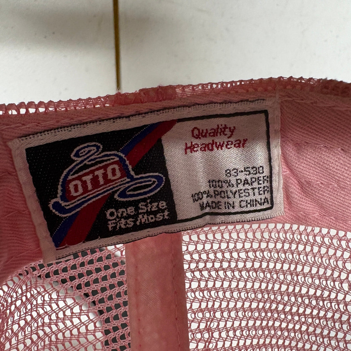 Breast Cancer Awareness Trucker Hat Pink Straw Woven Mesh Back Snapback OTTO - Photo 7