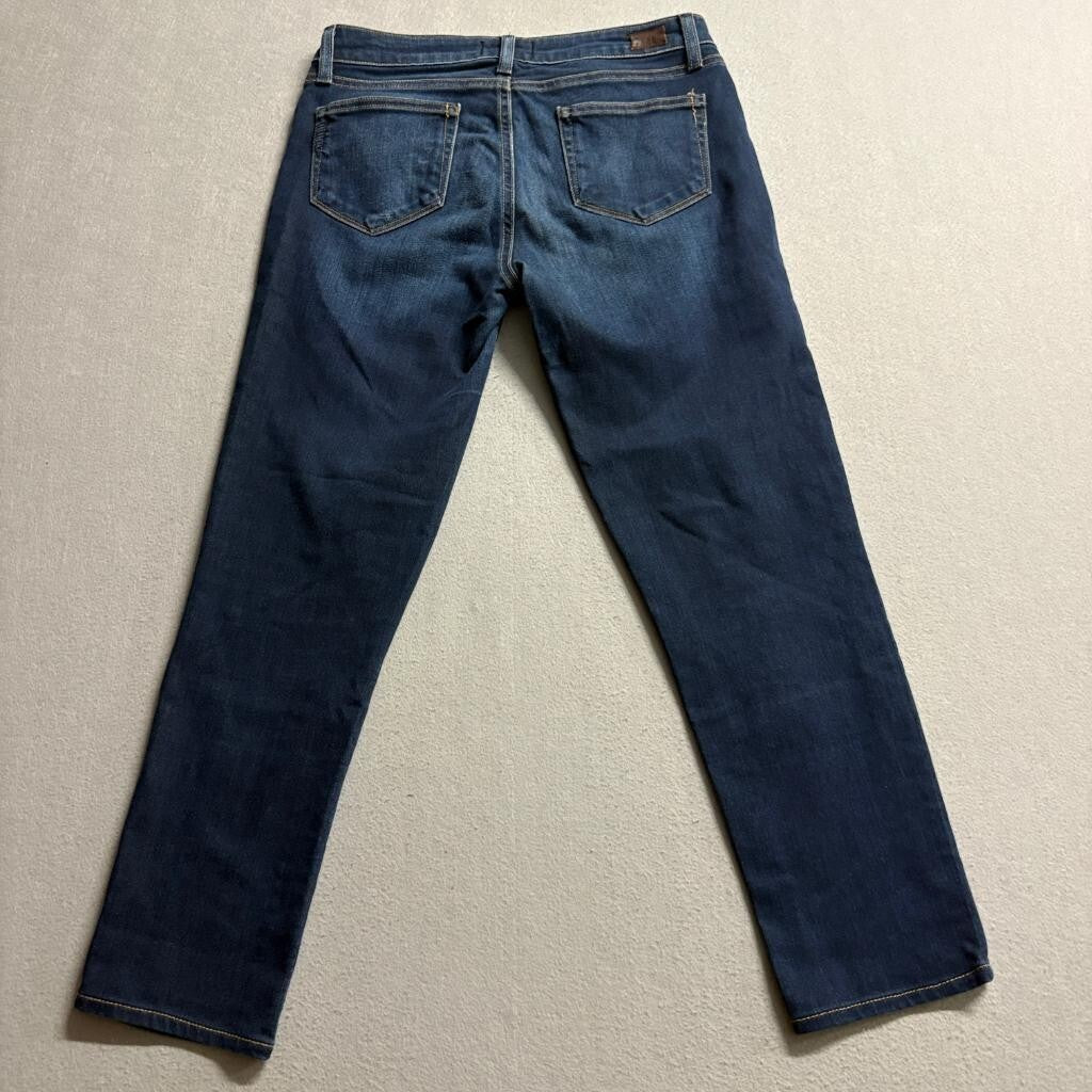 Paige Skyline Skinny Jeans Womens Size 29 Dark Wash Stretch Denim Blue