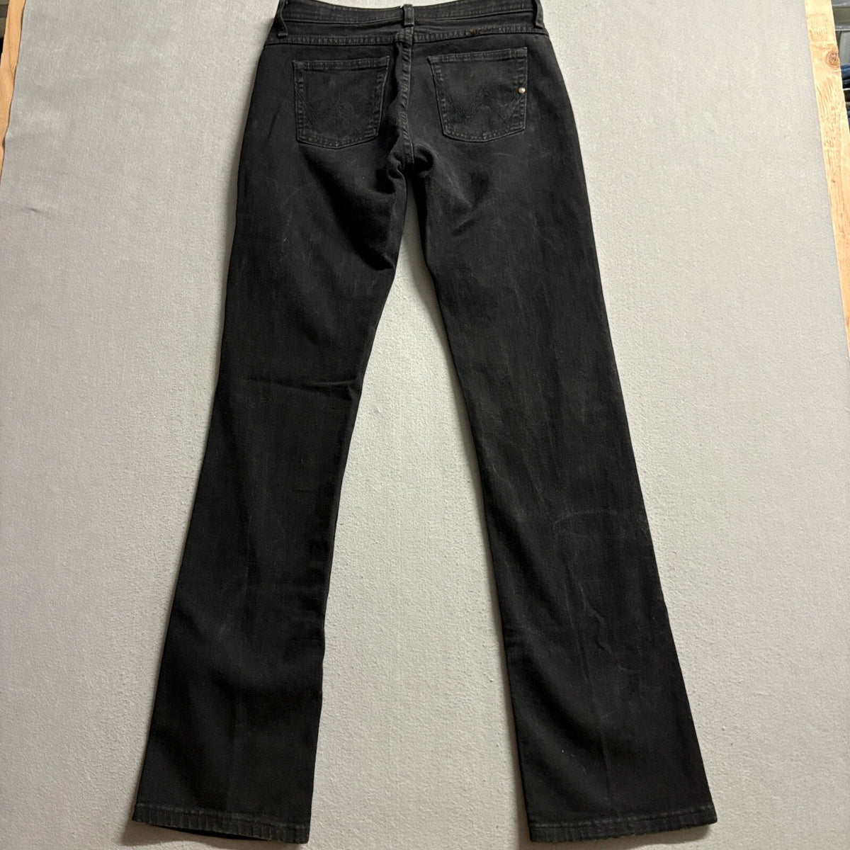 Wrangler Q-Baby Ultimate Riding Jeans Womens 7/8x36 Black No Gap Waistband