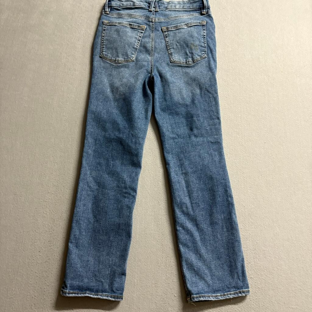 Good American Always Fits Good Legs Straight Jeans Womens Size 6-12 Blue Denim