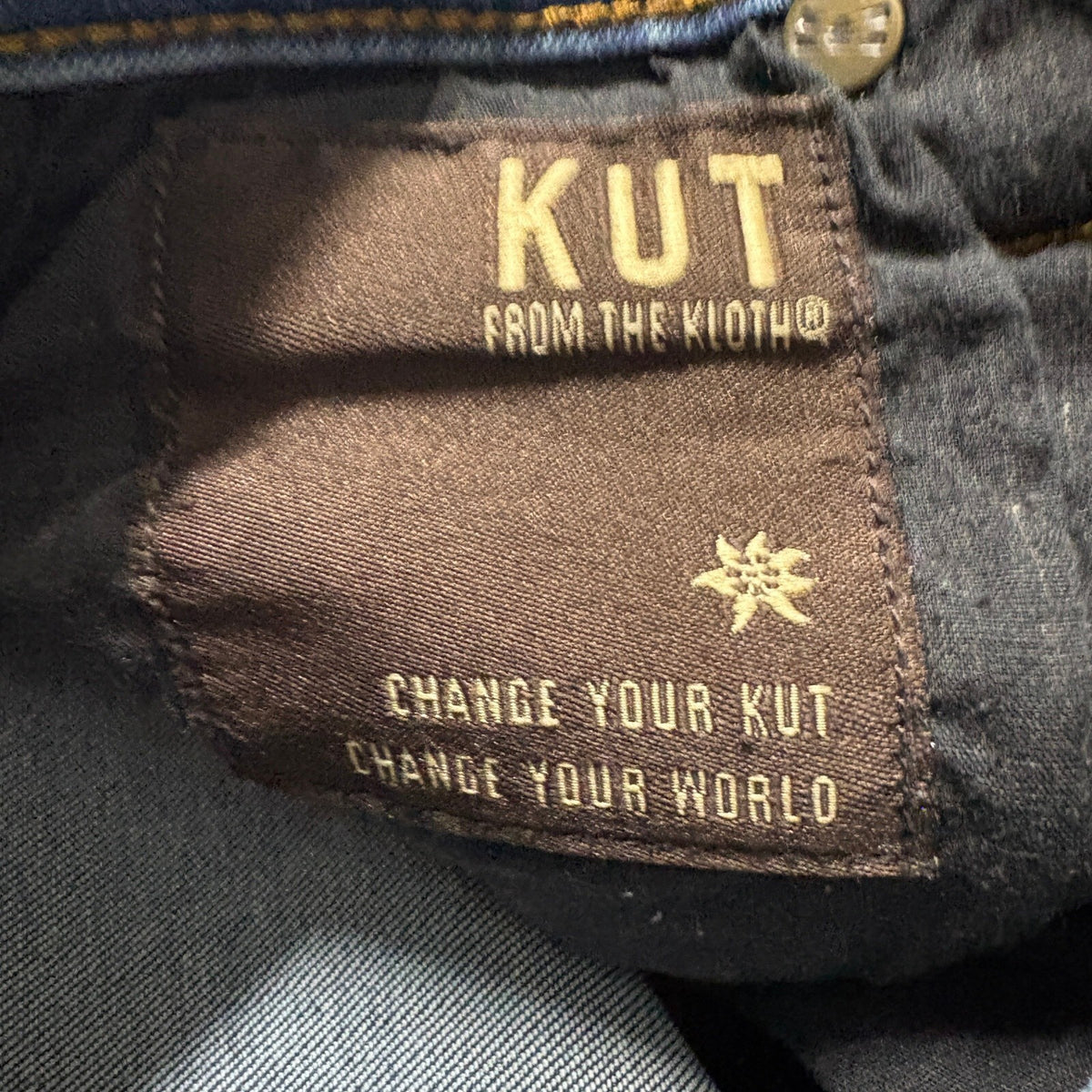 KUT From The Kloth Jeans Womens 4P Blue Denim Straight Leg Medium Wash Stretch