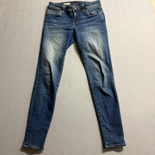 Kut from the Kloth Toothpick Skinny Jeans Womens Size 6 Blue Denim Stretch