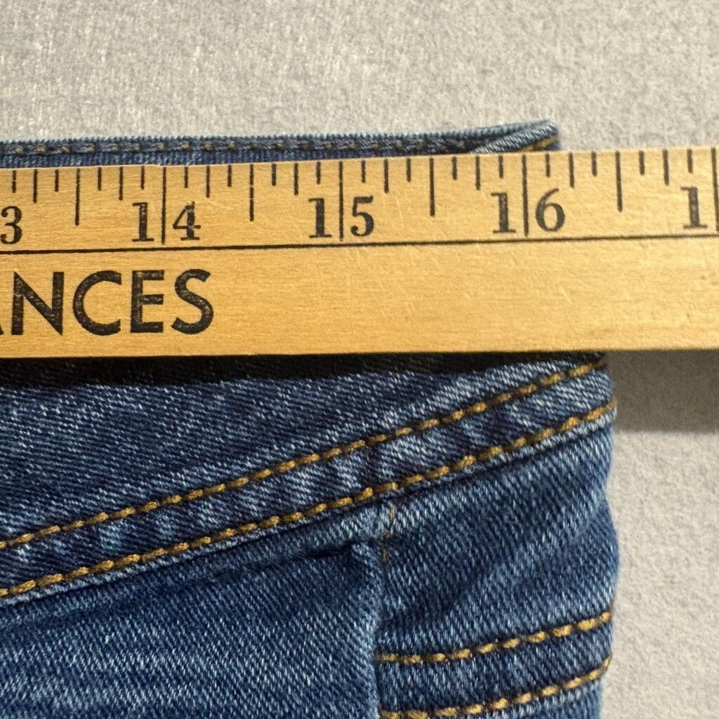 Fragile Blue Jeans Womens Skinny Straight Blue Denim Jeans Size 26 Inseam 26