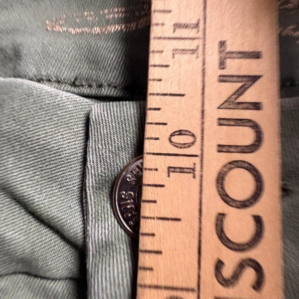 Seven7 High Rise Skinny Jeans Womens Size 14 Olive Green Stretch Denim Pants