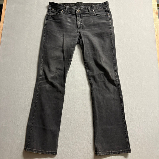 Wrangler Q-Baby Ultimate Riding Jeans Womens 15/16 x 34 Black Stretch Bootcut