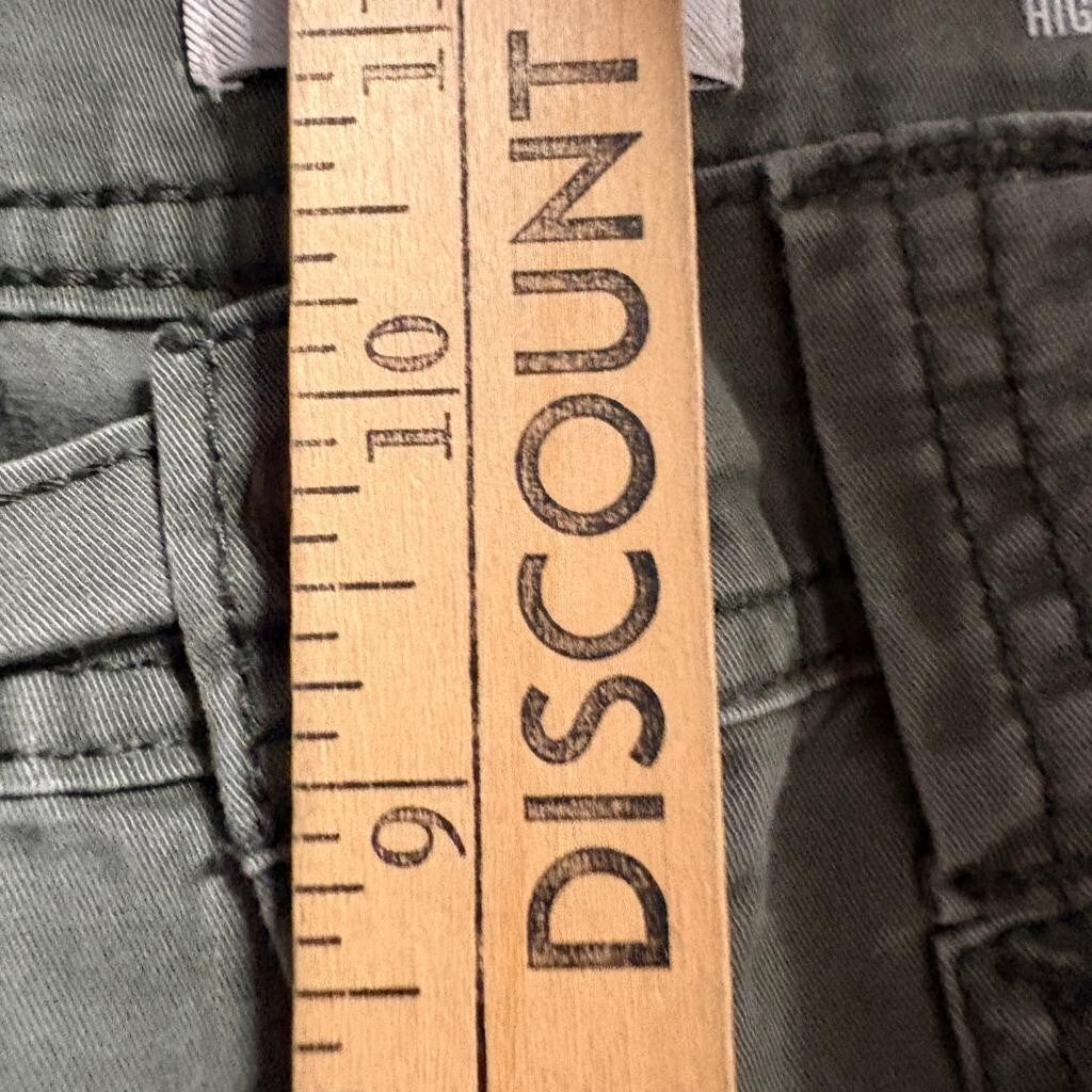 Kensie Jeans The Ella High Rise Straight Cargo Pants Womens Size 8/29 Green
