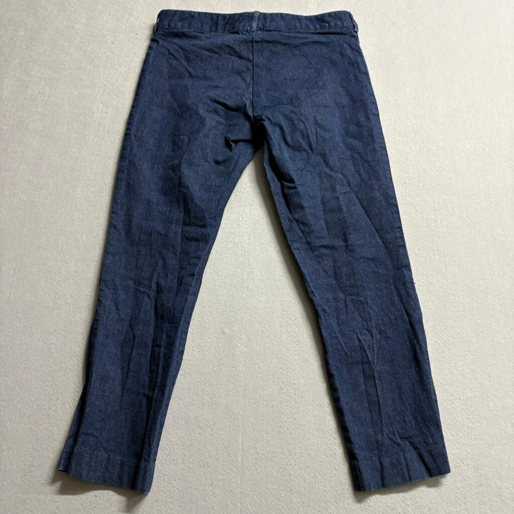 London Jean Victoria's Secret Womens Size 8 Blue Denim Stretch Cropped Pants