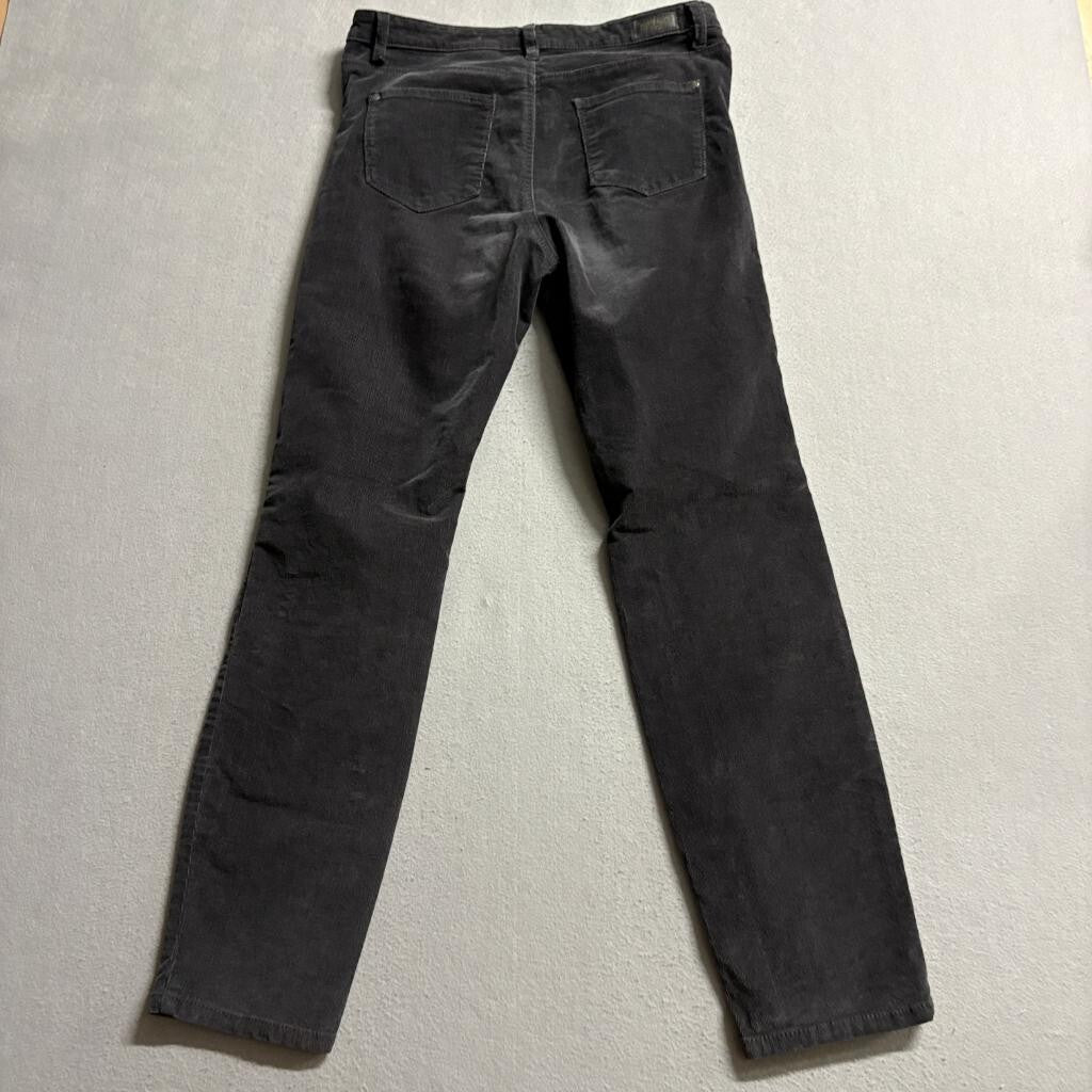 Buffalo David Bitton Corduroy Pants Womens 10/30 Gray Stretch Skinny Leg