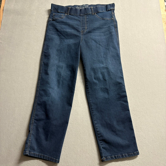 Gloria Vanderbilt Shape Effect Womens Jeans Size 16W High-Rise Straight Dark