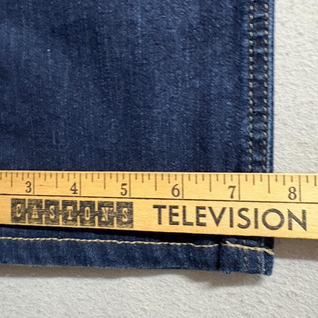 Jones New York Jeans Lexington Straight Leg Womens Size 12 Dark Wash Slimming