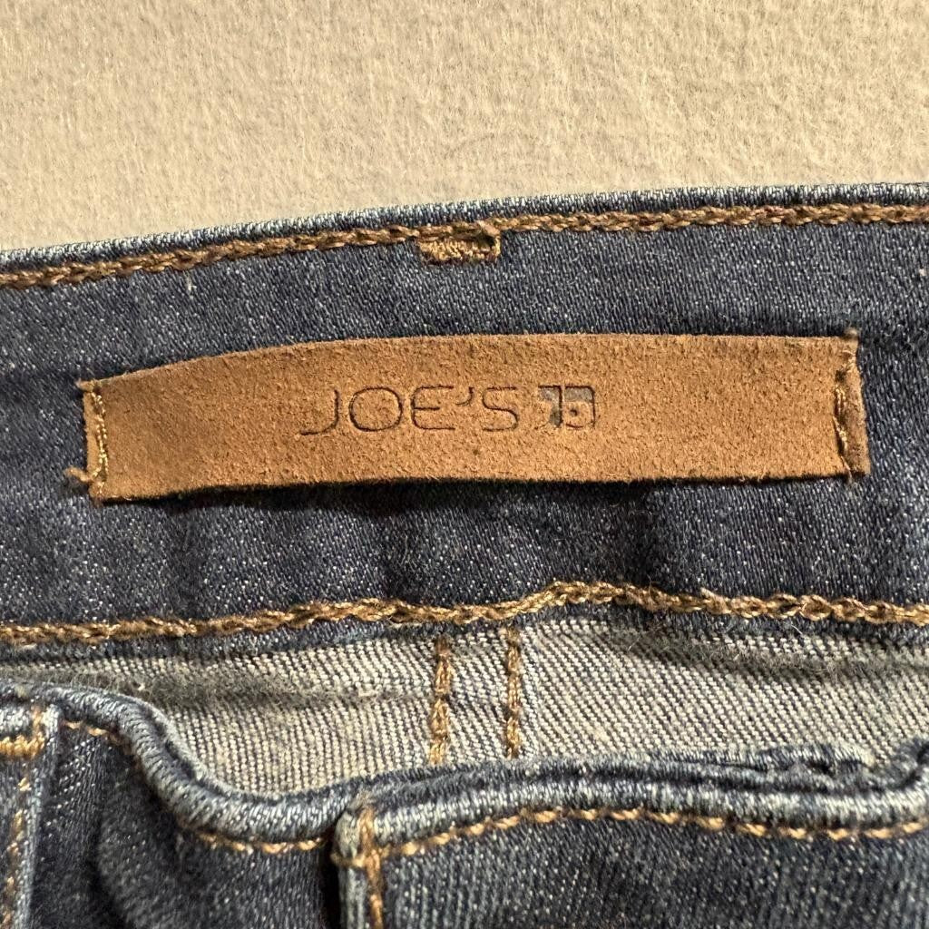 Joe's Jeans Womens 23 Skinny Crop Blue Denim Stretch Mid Rise Jeans