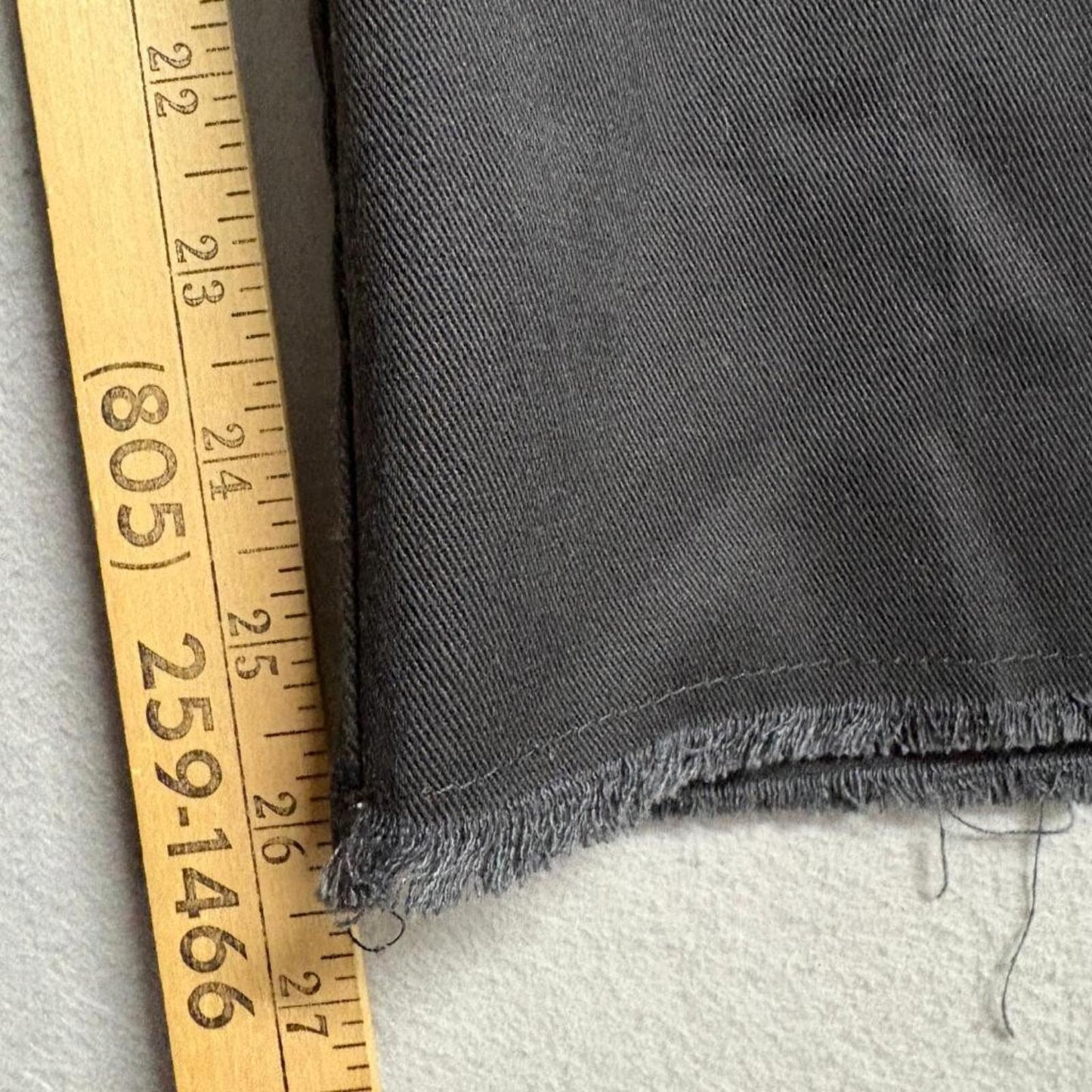 Dickies 874 Original Fit Mens Pants 30x27 Black Raw Hem Cut Off Workwear