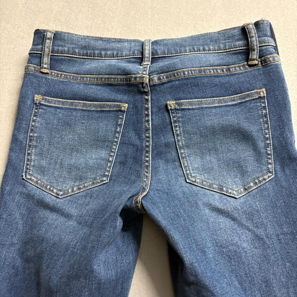 Hatch Maternity Skinny Jeans Womens Size 26 Blue Denim Elastic Side Panels