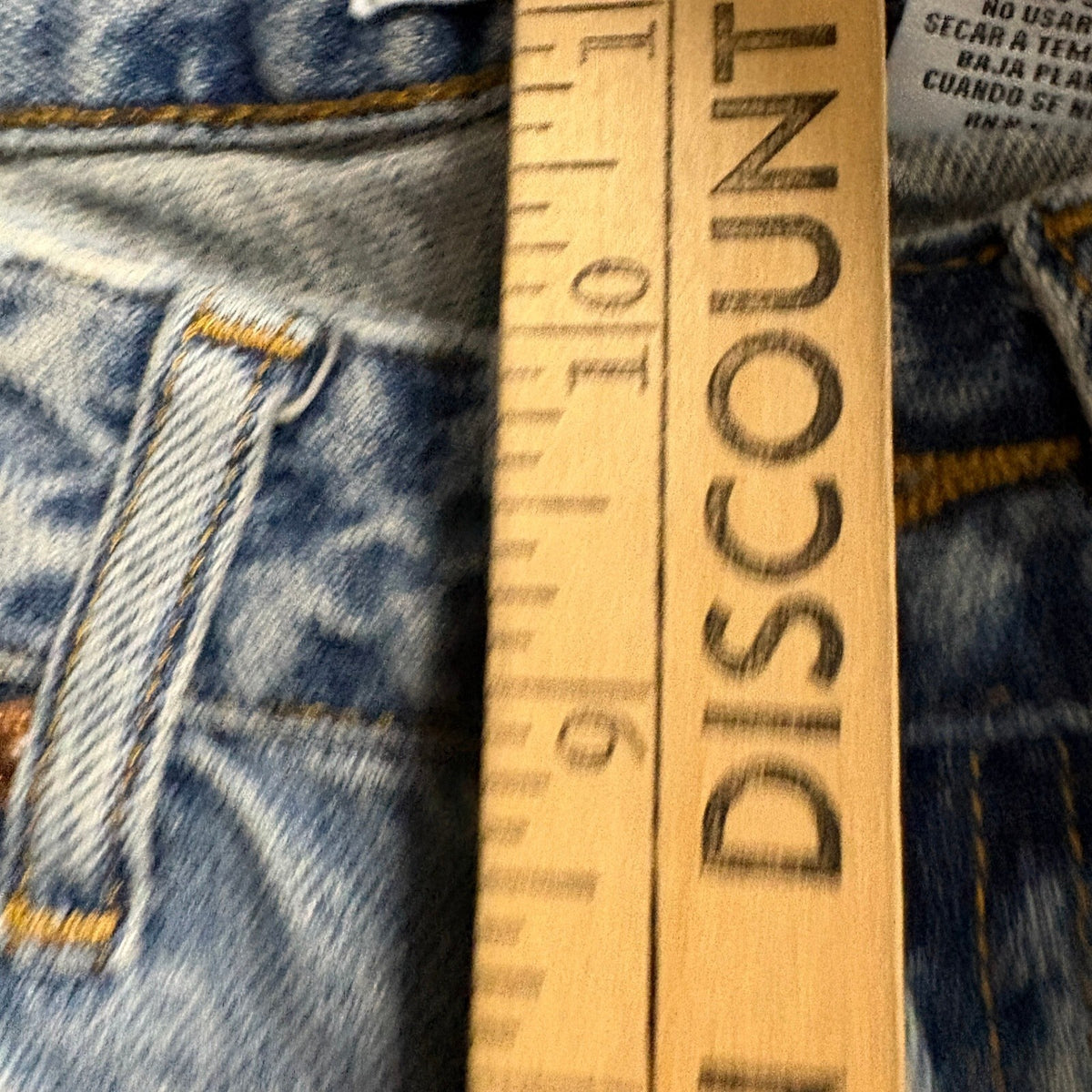 S.O.N.G. Wide Leg Jeans Womens Size 1/25 Blue Denim High Rise Distressed Hem