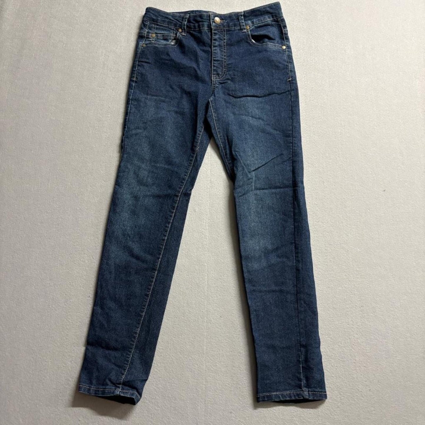 DKNY Jeans Girls Size 16 Dark Wash Blue Denim Stretch Slim Skinny Pants