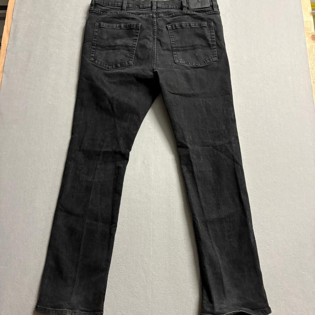 Cody James Mens Jeans 40x34 Black Denim Stretch Straight Leg Western Pants