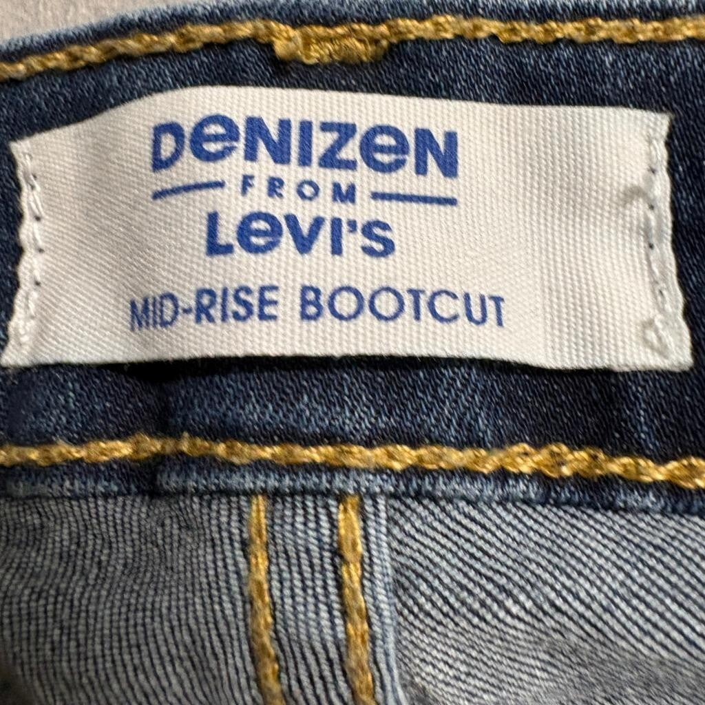 Denizen from Levis Womens 16S Blue Mid Rise Bootcut Jeans Stretch W33 L28