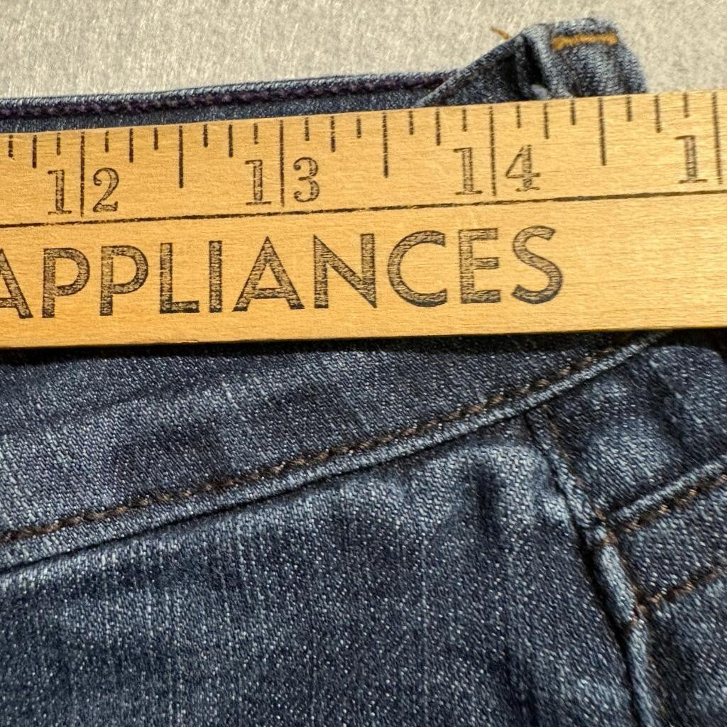 NYDJ Not Your Daughters Jeans Womens 4 Dark Wash Blue Straight Leg Denim Stretch