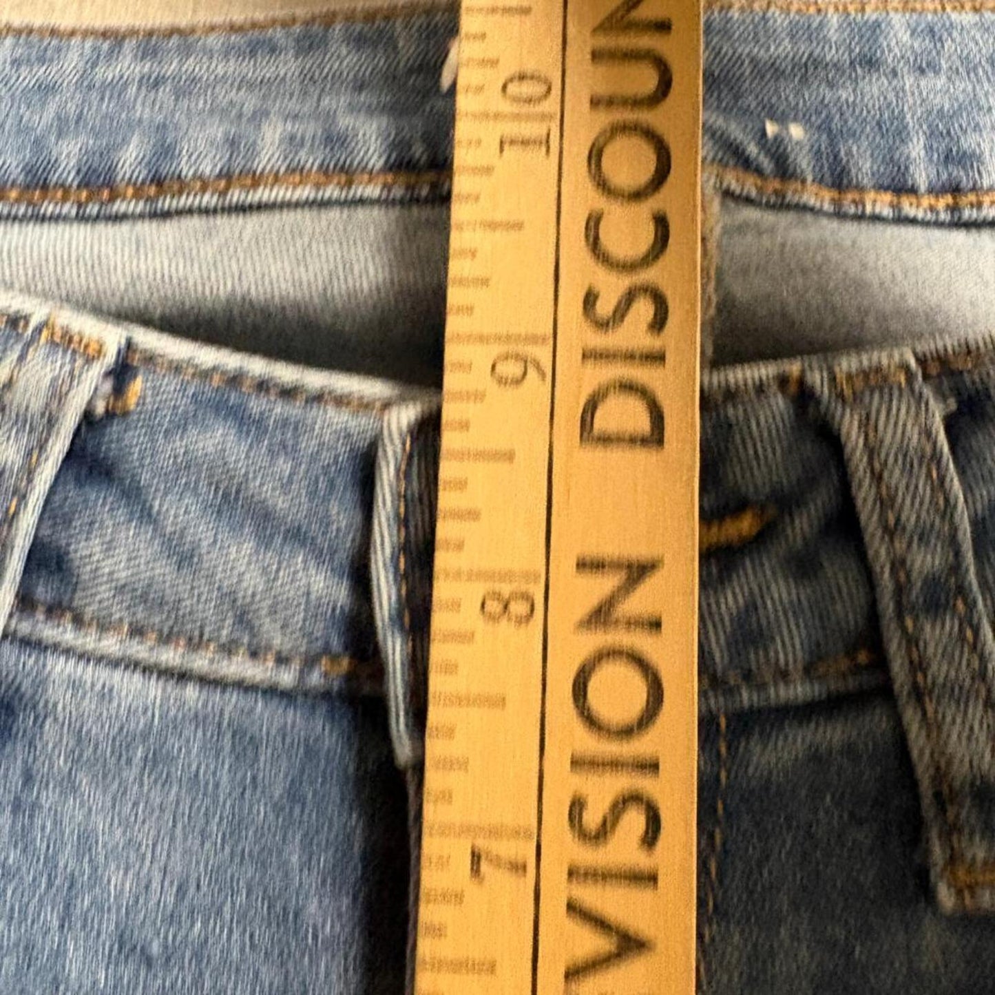 Sonoma Goods For Life Jeans Womens 8 Medium Blue Denim Straight Leg Distressed