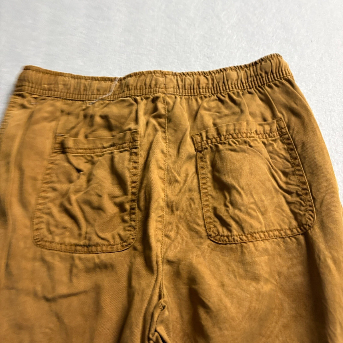 Nicole Miller New York Cargo Jogger Pants Womens Small Brown Elastic Drawstring