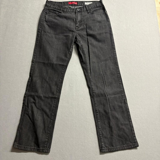 Guess Jeans Mens 32x28 Gray Regular Straight Crescent Fit Denim Pants 32x29