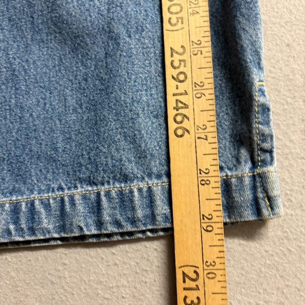 Cherokee Vintage Womens Blue Denim Crop Capri Jeans Size 12 High Rise 100%