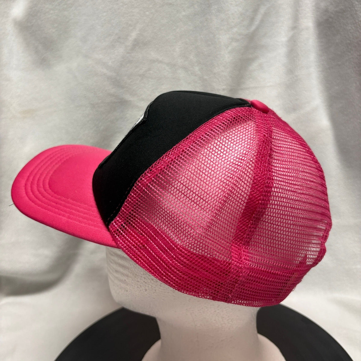 Leisurely Tree Logo Trucker Hat Hot Pink Black Snapback Mesh Cap New Genesis - Photo 5