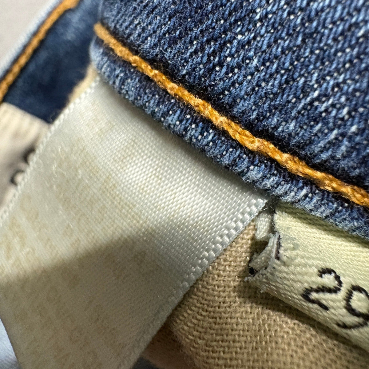 Rag & Bone Jean Womens 29 Skinny Jeans Blue Denim Tie Ankle Split Hem