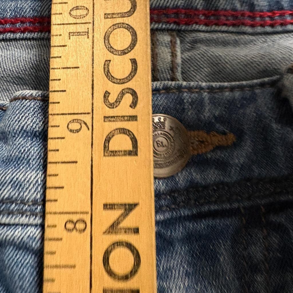English Laundry Harrow Straight Fit Jeans Mens 30x29 Blue Stretch Denim